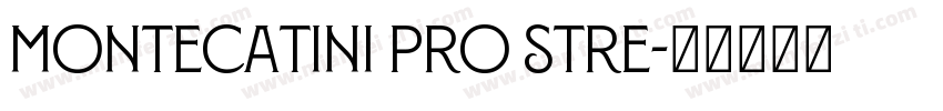 Montecatini Pro Stre字体转换
